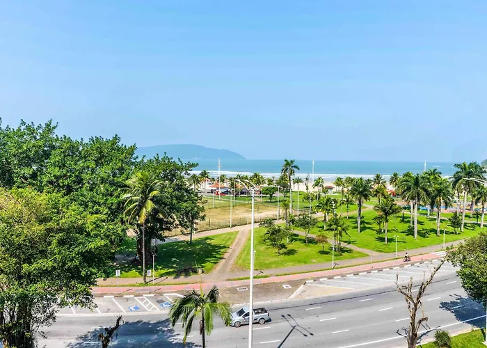 Sao Vicente - Conforto A 3 Min Da Praia De Itarare Com Linda Vista
